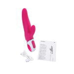 Нереалистичный вибратор Satisfyer Vibes Mr. Rabbit, силикон, красный, 22,1 см.
