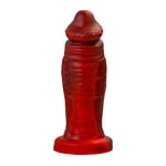 Вибратор Black&Red by Toyfa Monster Saur, силикон, красно-черный, 21,7 см