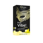 Интимный гель ORGIE Dual Vibe! Lemon Gin And Tonic, водная основа, Джин-тоник и лимон, 15 мл