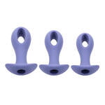 Набор анальных пробок с вибропулей Hole Punch Plug Set